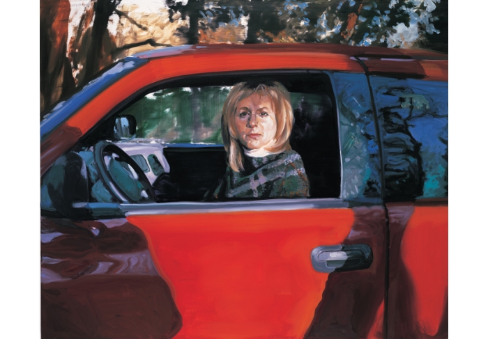 Eric Fischl Christy Sitting in Neil's Truck