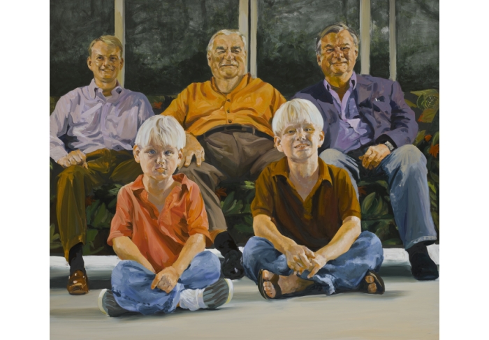 Eric Fischl Four Generations Of Dicke Men