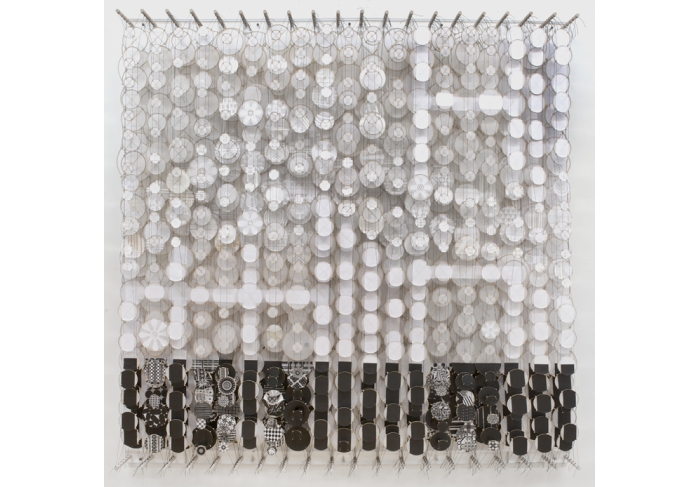 Jacob Hashimoto Twice Into the Vast White Plain