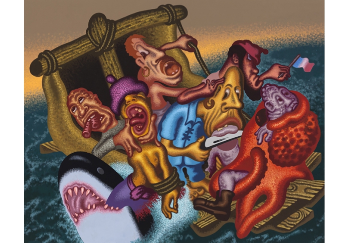 Peter Saul Last Moments on the Raft of the Medusa